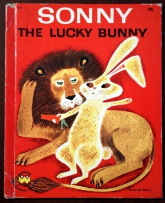 SONNY THE LUCKY BUNNY 1952 Wonder Books #848 Marcia Martin & Art Seiden VINTAGE