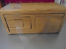 Wooden box puzzle, flawless, 7"x3.5"x4", take it apart, put it back together