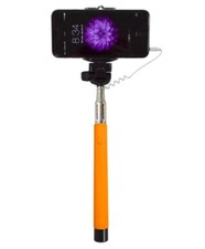 Adjustable/ Orange Selfie Stick / Compatible with most Smartphone