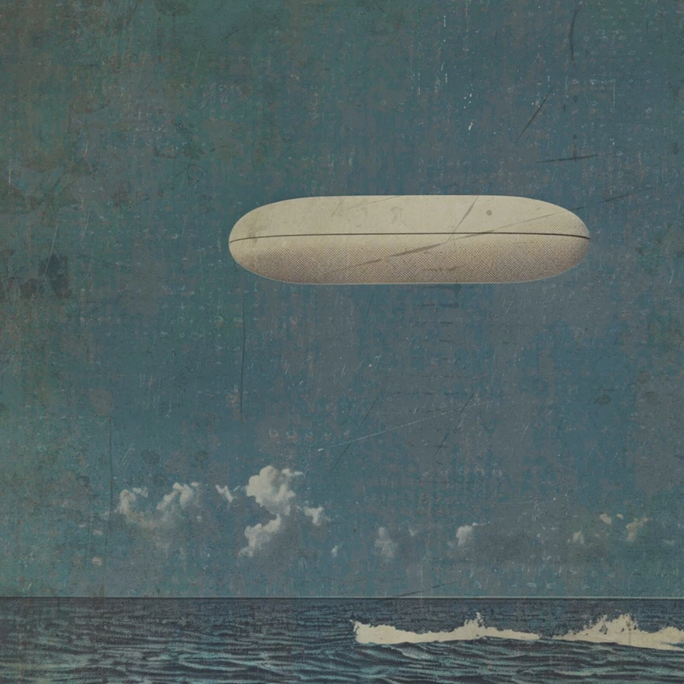 Vintage UFO TIC TAC Nautical Wall Art, UAP Ocean Poster, Sci-fi Alien USO Decor - Image 3 of 4