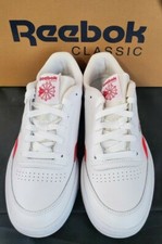Reebok Club C Revenge Junior Tennis White Red size 4 big kids