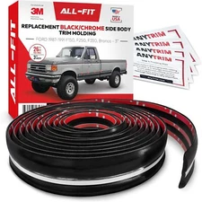All-Fit 3" 1987-1991 Ford F150, F250, F350 & Bronco OEM Replacement Molding Trim