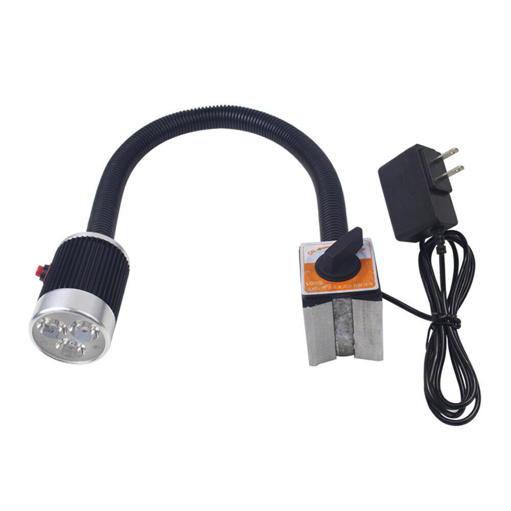 6W LED Lamp Work Light Base Flexible Arm Light For CNC Milling