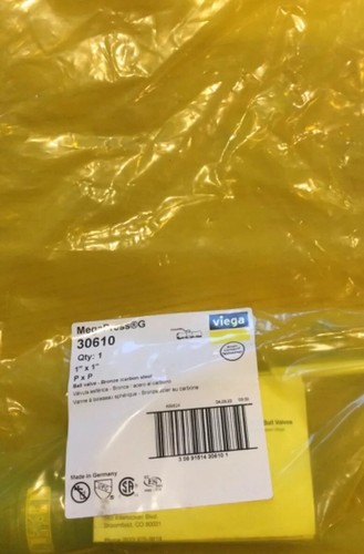 Viega 30610G MegaPress 1” Ball Valve