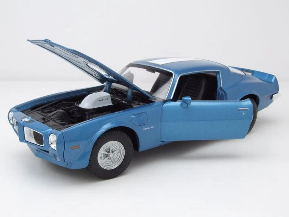 Pontiac Firebird Trans Am 1972 Azul Metálico Modelo De Coche 1:24 Welly - Imagen 4 de 4
