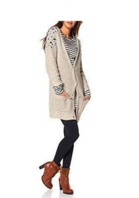 Strickjacke Long-Form von Tom Tailor - Weiß NEU
