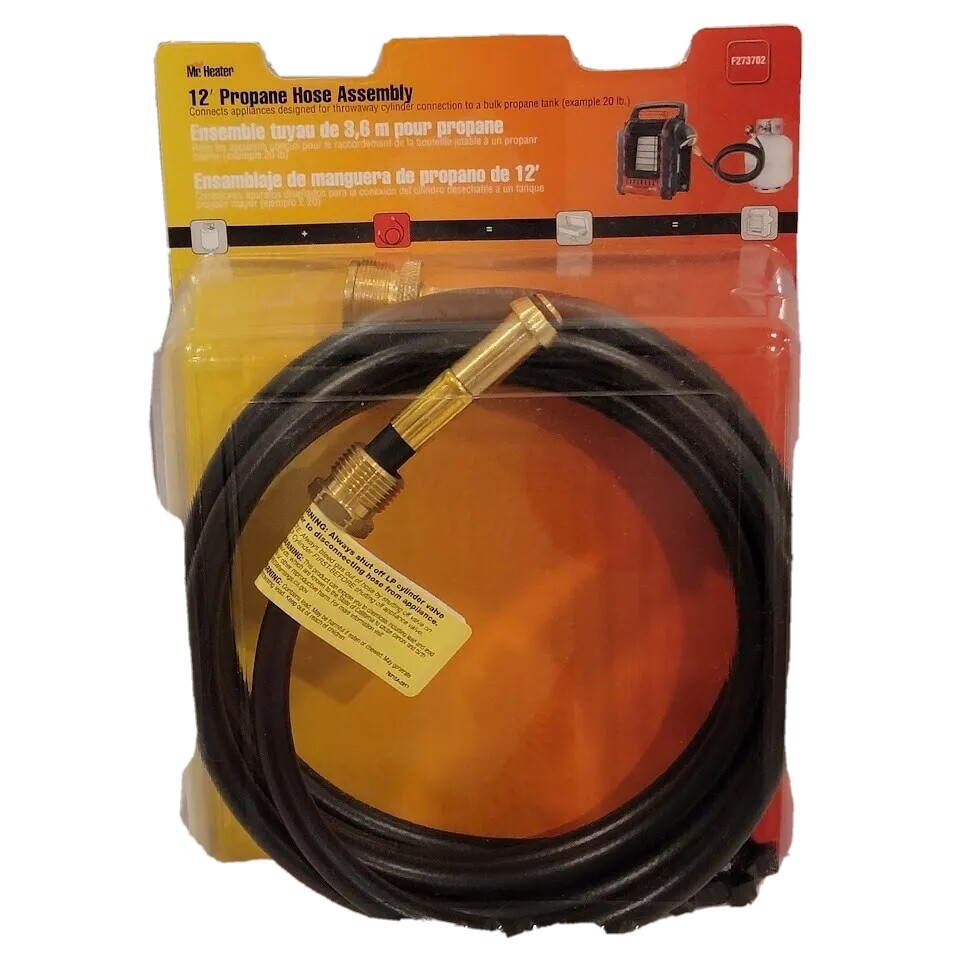 Mr. Heater F273702 12 ft Propane Hose Assembly with Swivel 1 in-20 Male-NEW  89301737020 | eBay