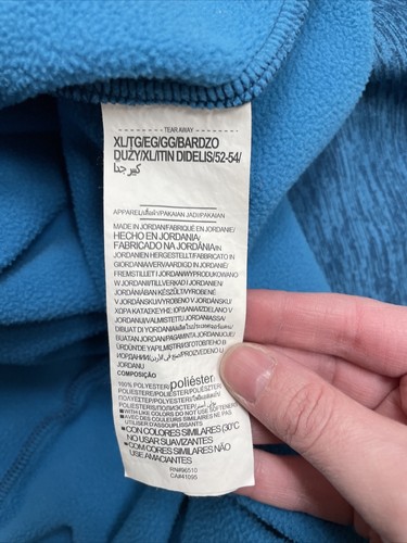 Felpa pullover uomo Under Armour aderente sciolta cerniera 1/4 taglia EUC XL blu - Foto 8 di 8