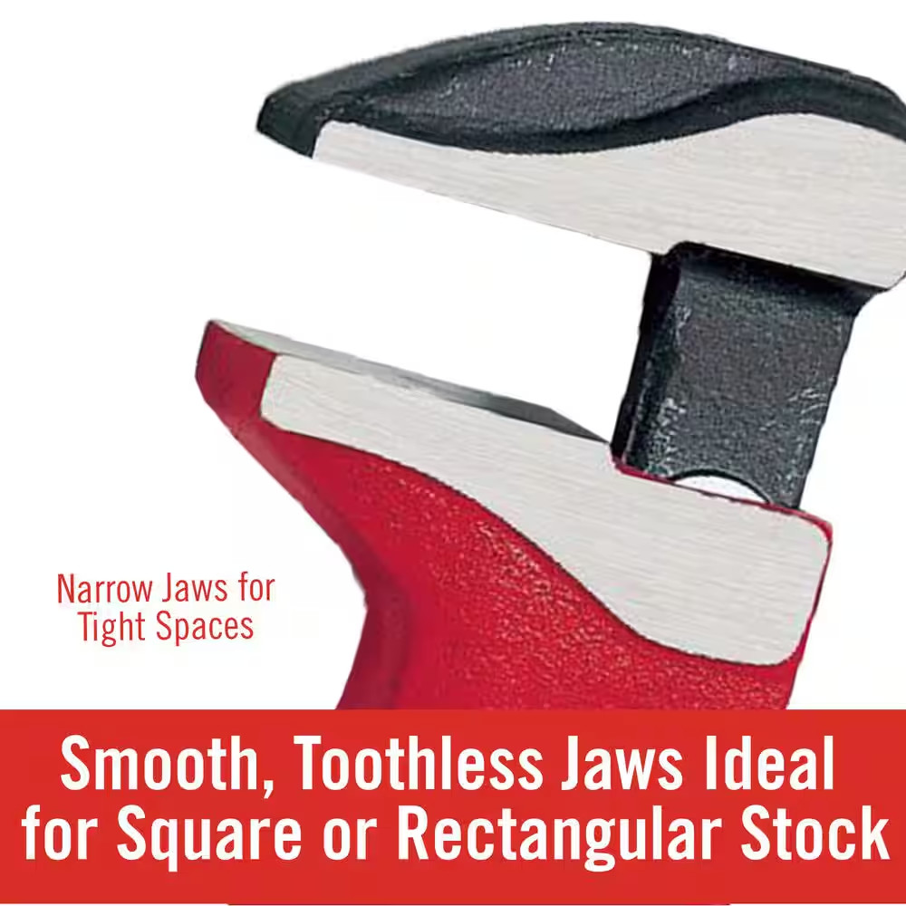 RIDGID Spud Wrench 12in Adjustable Plumbing Pipe Tool Heavy Duty Narrow Jaw