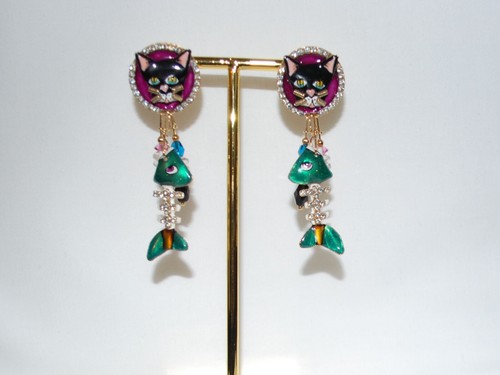 Lunch at the Ritz, Snacks at the Ritz earrings Cajun Catfish