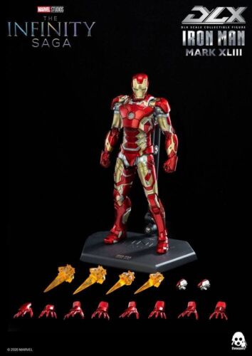Infinity Saga Figura 1/12 DLX Iron Man Mark 43 16 cm THREEZERO 3Z0247 - Imagen 19 de 19
