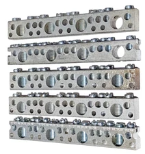 (Lot of 5) CMC SCB-1/0, 15-Terminal Ground/Neutral 6-14, CU7AL