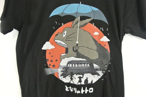 My Neighbor Totoro's Journey T-Shirt Busted Tees Black Mens Small New - Picture 2 of 4