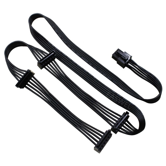 GPU 6Pin to 4 SATA Power Supply Cable for CORSAIR RM1000x RM650x RM550x