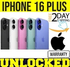 APPLE IPHONE 16 PLUS - 128GB 256GB 512GB (FACTORY UNLOCKED) ALL COLORS ❖SEALED❖