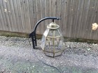 Large brass Victorian style wall lamp/light/lantern house outside garden barn