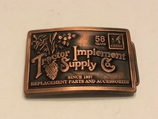 Vintage Belt Buckle - Tractor Implement Supply Co TISCO 58 Years