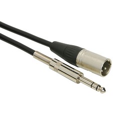 Talent PCXM01 Patch Cable XLR Male to 1/4" TRS Male 1.5 ft.