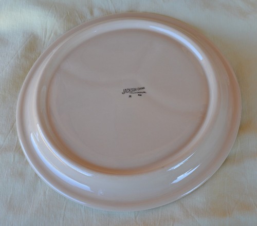 2 VTG Jackson China Restaurant Ware 9.5” Tan Divided Grill Dishes w Brown Band - Picture 7 of 15