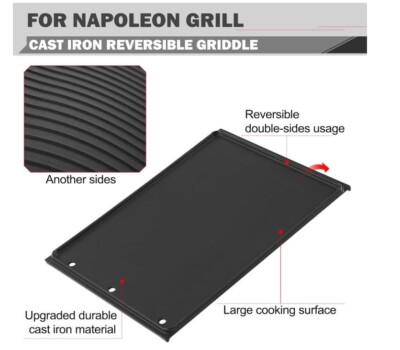 Grill Griddle Replacement Part Reversible 17.75''x11.75'' Napoleon Rogue 425 625