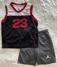 Child Air Jordan Short Tank Top Jersey Set Outfit, Large 7 Jumpman