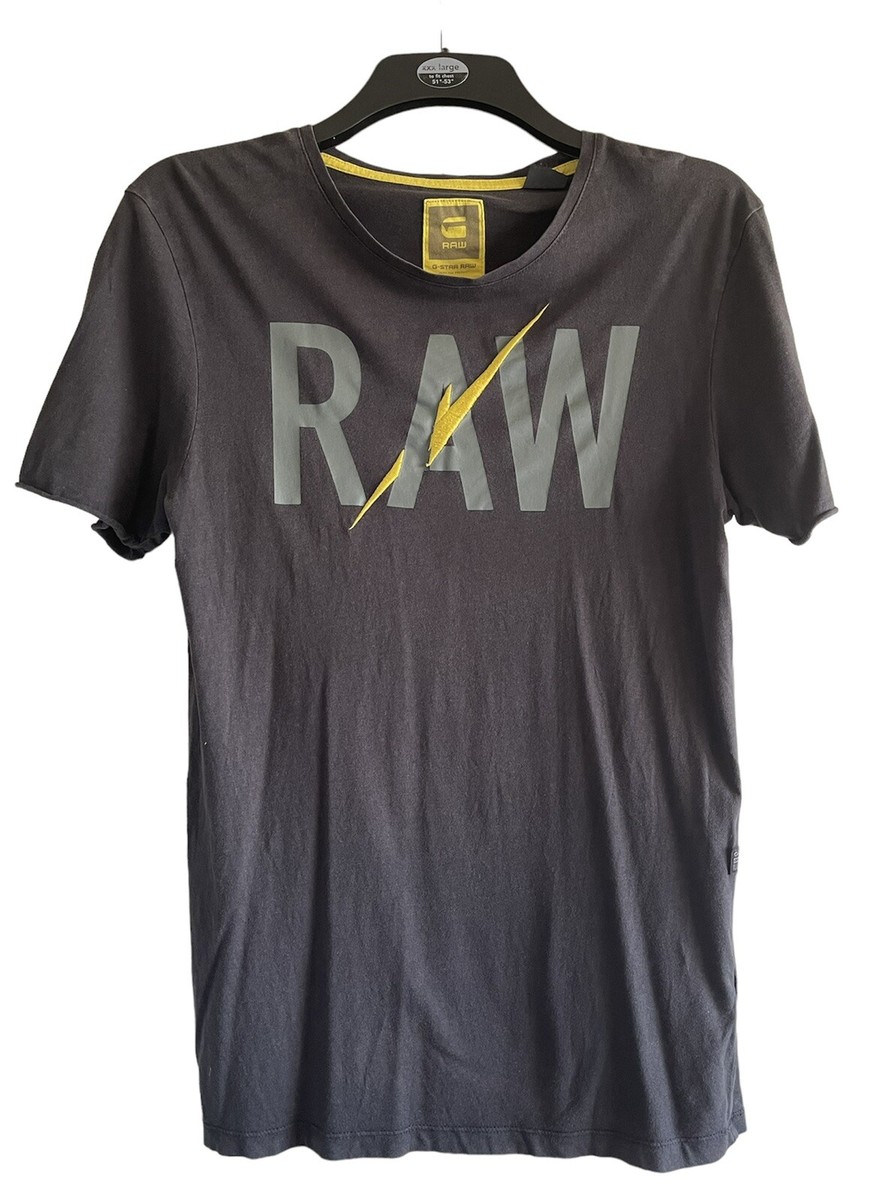 Mens G-Star Raw T-Shirt Small S Black Short Sleeve Gstar