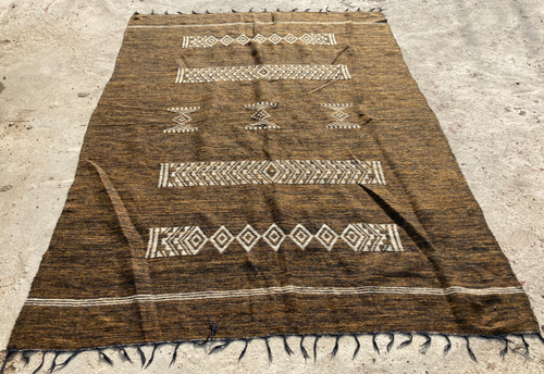 Vintage Handmade Traditional Beautiful African Kilim Floor Rug Carpet 200x15 cm