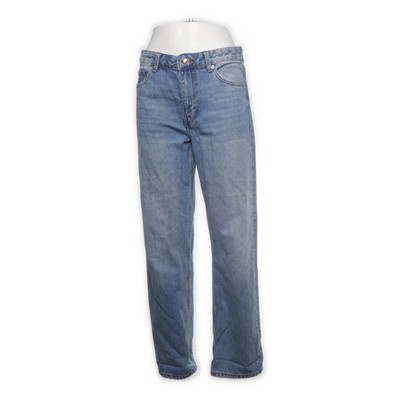 Bershka Denim, Jeans, Größe: 34, LOOSE STRAIGHT, Blau, Einfarbig, Denim #7nK