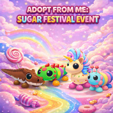SUGAR FESTIVAL - CANDICORN - GUMBALL CATERPILLAR - COCOADILE  ADOPT FROM ME   