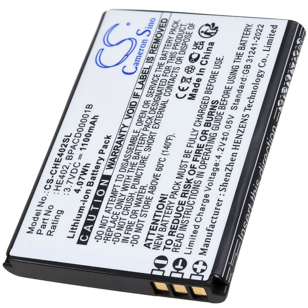 Akku Kompatibel Mit Nokia Typ HE402 3,7V 1100Mah/4Wh Li-Ion Schwarz-image
