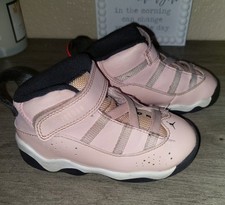 Nike Air Jordan 6 Rings 'Atmosphere' Pink Shoes Toddler 8C Girls Toddler