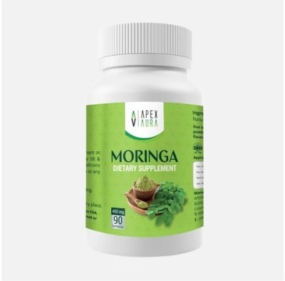 Sri lankan made Moringa Dietary herbal Supplement (Apex Aura) 400mg