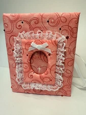 Make Believe Swirls Photo Album with Rhinestones-Holds 100 4x6 Photos-Handmade