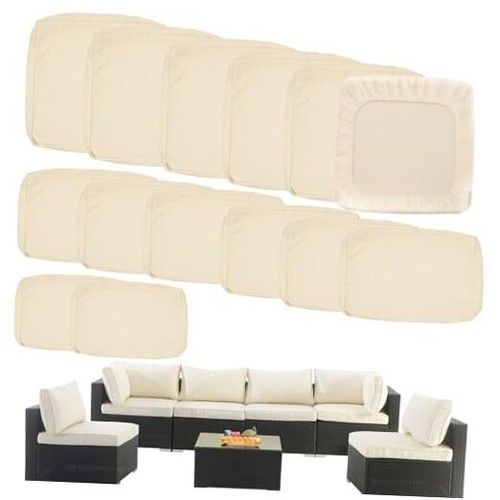 Outdoor Cushion Covers Replacement 14 Pcs Patio Cushion Covers fit for 7Pieces