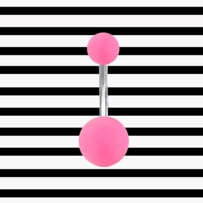 14G BarBell Belly Button Ring for Navel Piercing - Surgical Steel - NEW