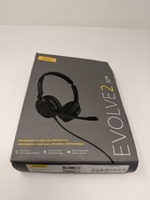 Jabra Evolve 2 30SE Black Stereo Lightweight Portable Wired On Ear Headset USB-C