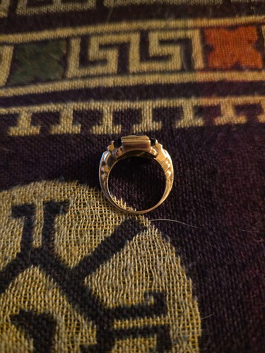Order of the eastern star freemason ring, pinky ring.
