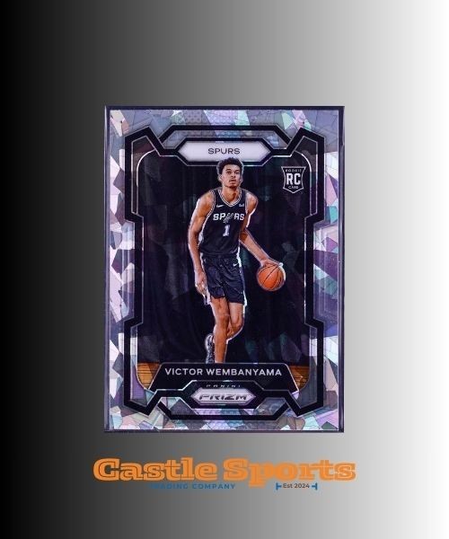2023-24 Panini Prizm #136 Victor Wembanyama Silver Ice Prizm Rookie RC Spurs