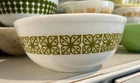 Pyrex Verde Stamp Mixing Bowl 404 4 Qt Excellent Condition Vintage