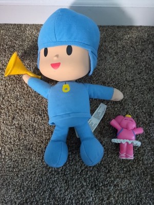 Pocoyo Bundle - Pocoyo Musical Plush Squeeze n Play & Elle PVC Figure 