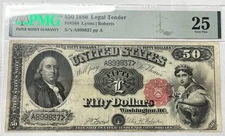 1880 Legal Tender $50 Note Fr 164 PMG VF 25 Lyons | Roberts ~ Repaired