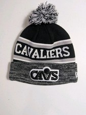 Vintage New Era Hardwood Classics Cleveland Cavaliers Black Gray Beanie Hat