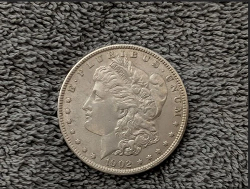 Lot of 2 Morgan Silver Dollars 1902P & 1884P Extremely Fine Condition