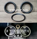 3x SATIN MATT BLACK Front & Rear Cup Holder Rings for MINI R55 R56 R57 R58 R59