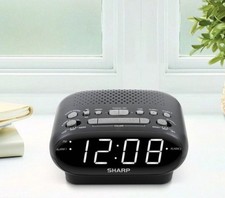 Sharp Digital Dual Alarm Clock with AM/FM Rad...