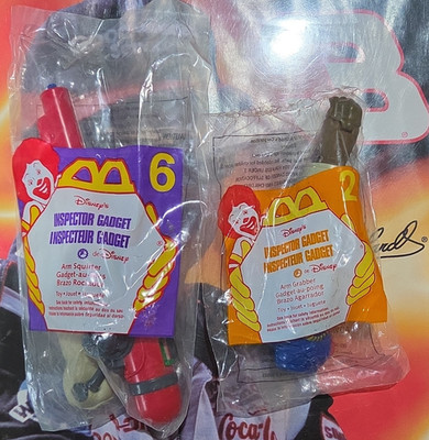 McDonald s Disney Inspector Gadget Happy Meal Toys #2 & #6 Sealed Bag 1999