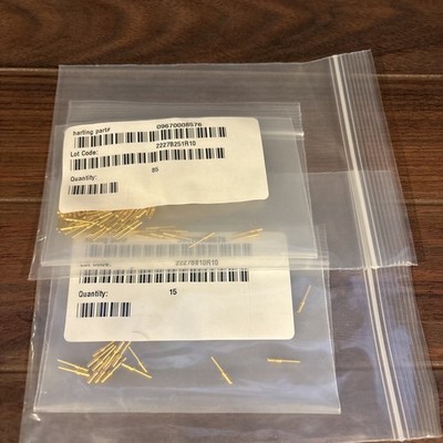 09670008576 Harting Male D-Sub-S Crimp Connector Contact Pin Gold Plated 100 pk