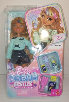 Barbie Dream Besties Zia Fashion Doll With 7 Hair & Moon Accessories New
