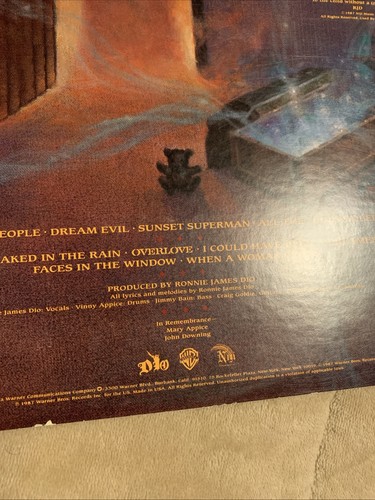 DIO - Dream Evil - Original 1987 Vintage Vinyl Lp Record Album - Foto 10 di 24