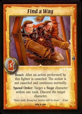 Find a Way - FOIL - Action - Warlord Saga of the Storm